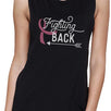 Fighting Back Arrow Womens Black Muscle Top