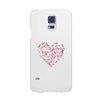 Pink Ribbon Heart White Phone Case