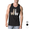 Llama Pattern Mens Funny Gym Workout Tank Top Funny Gift For Him