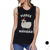 Fleece Navidad Womens Muscle Shirt