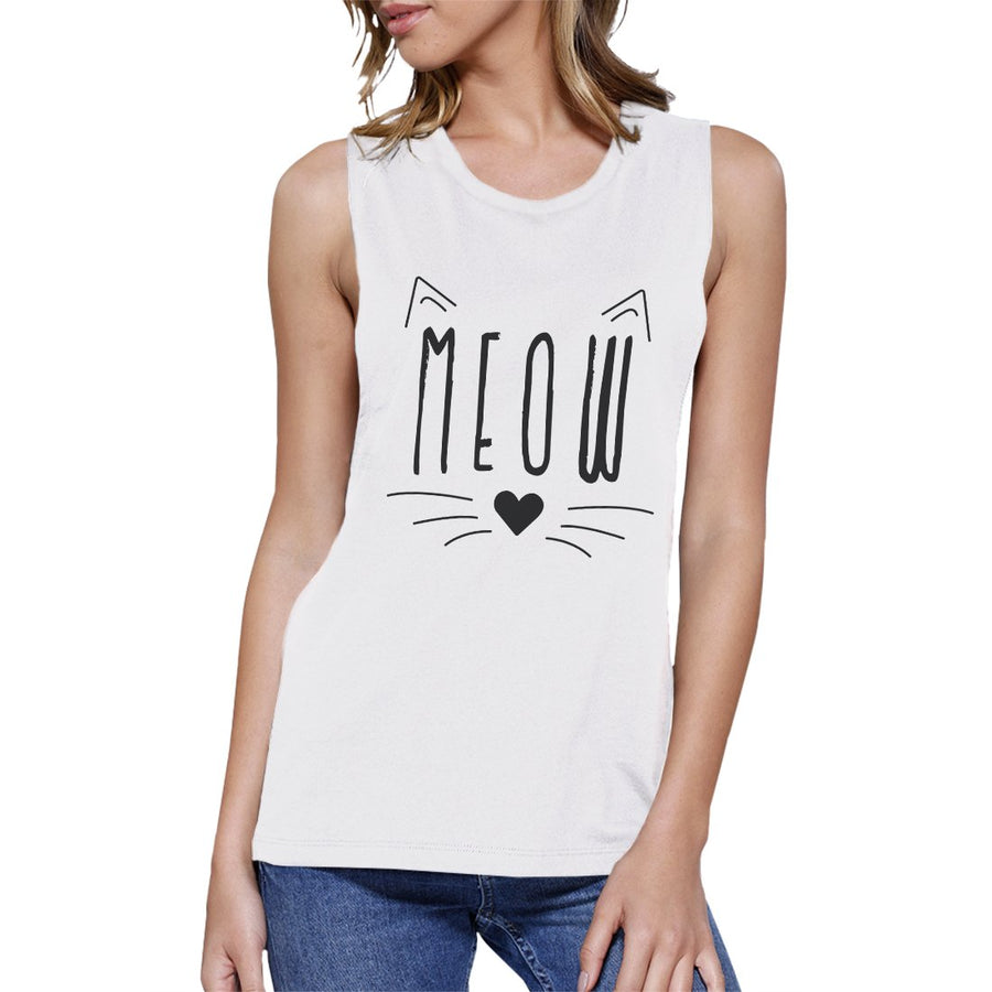 Meow Womens Muscle Shirt