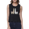 Llama Pattern Womens Crop Top