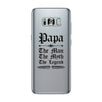 Vintage Gothic Papa Clear Case Funny Christmas Gift For Grandfather