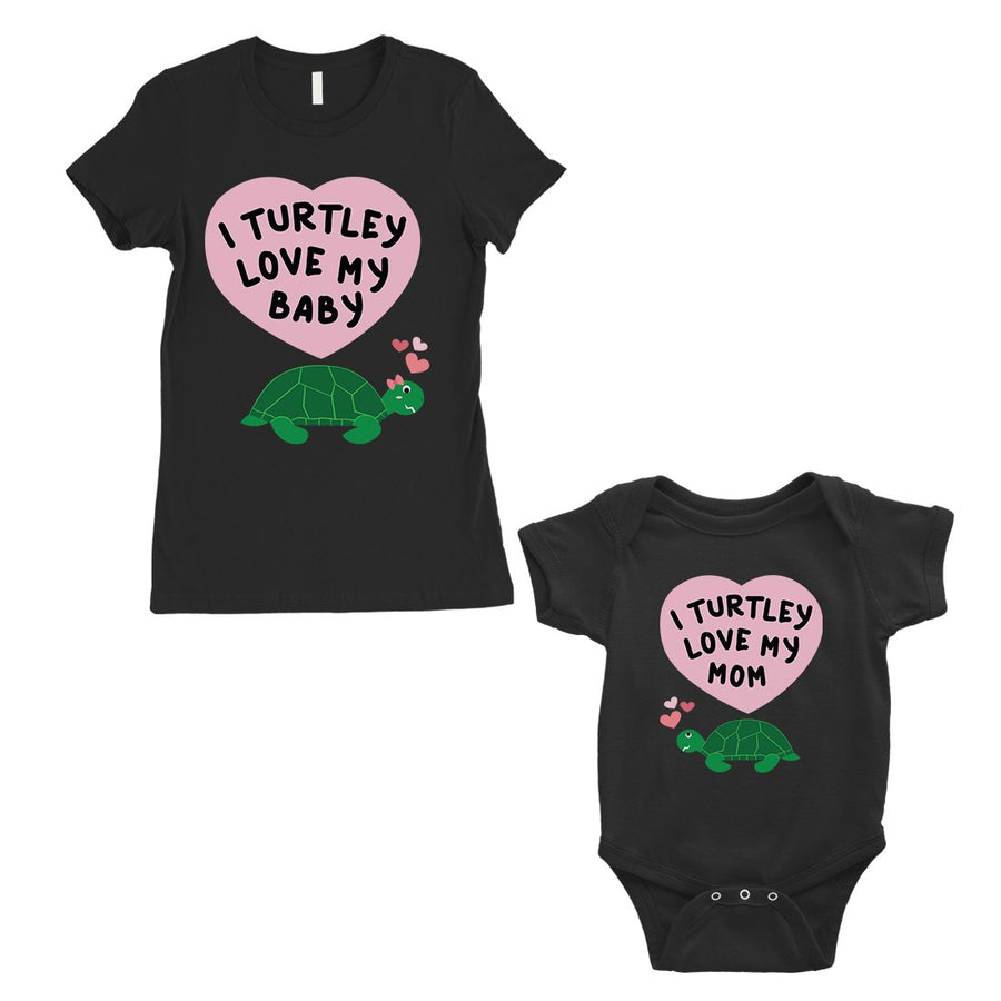 Turtley Love Baby Mom Mom and Baby Matching Gift Shirts For Moms