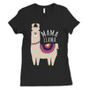 Mama Llama Womens Cute Short Sleeve T-Shirt Funny Mother Day Gift Tee