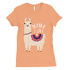 Mama Llama Womens Cute Short Sleeve T-Shirt Funny Mother Day Gift Tee