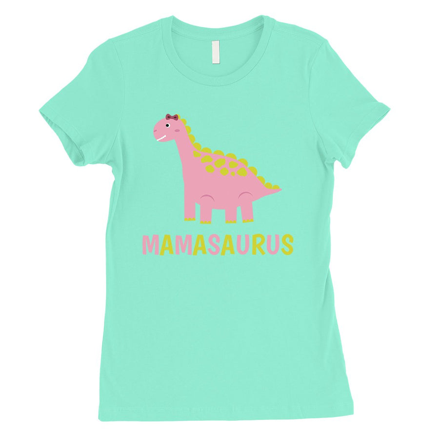 Mamasaurus Dino Womens Short Sleeve T-Shirt Funny Mothers Day Tee