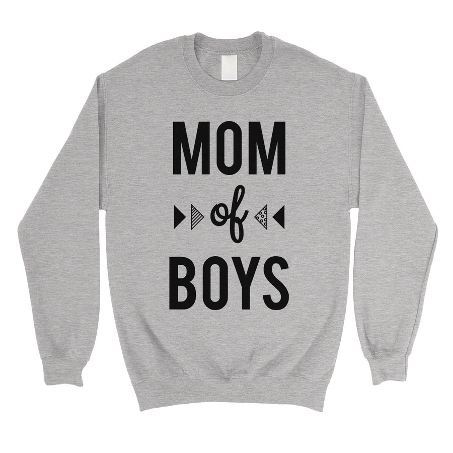 Mom Of Boys Unisex Pullover Sweatshirt For Mothers Day Gifts