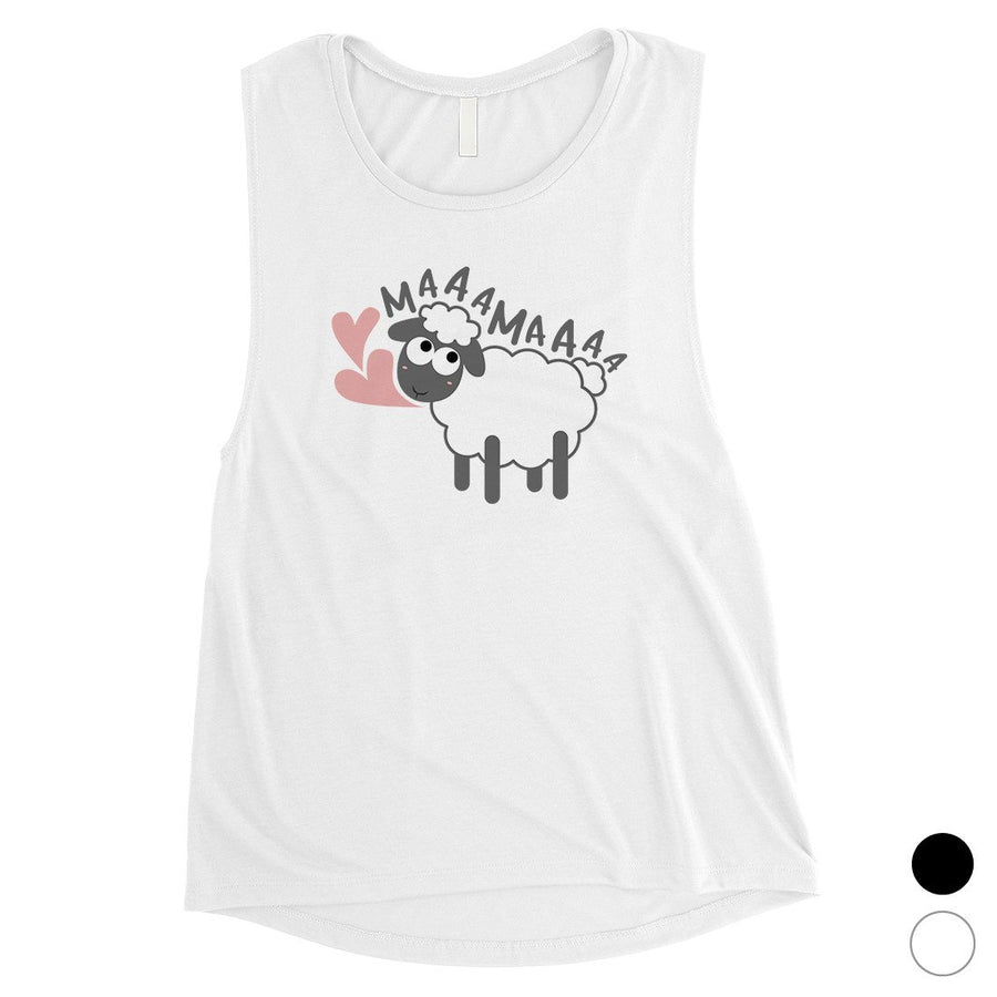 MaaaMaaa Sheep Womens Muscle T-Shirt