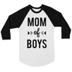 Mom Of Boys Womens Baseball Tee