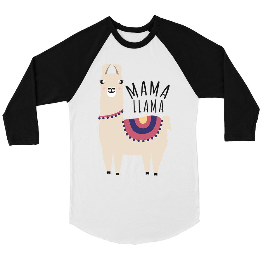 Mama Llama Womens Baseball Tee