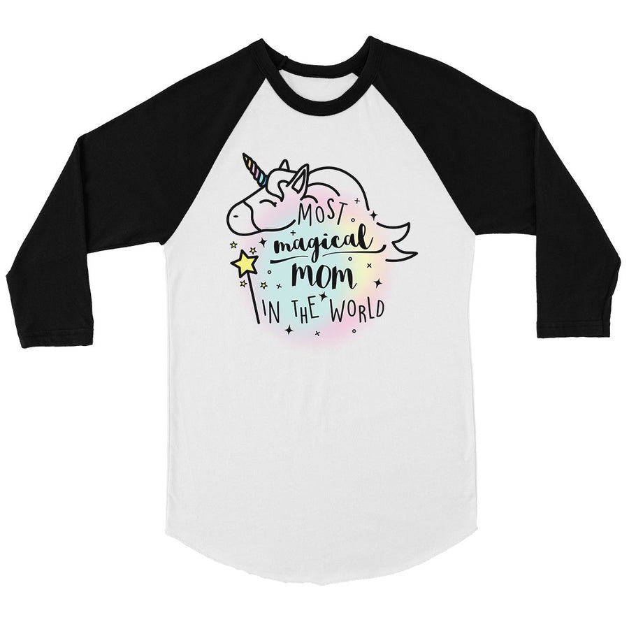 Magical Mom Unicorn Womens Baseball Tee