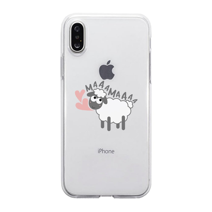 MaaaMaaa Sheep Clear Case For Mother's Day Transparent Phone Cover