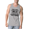 Fat Crying Mens Funny Graphic Work Out Tank Top Sleeveless Top Gift