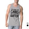 Carbs Quitter Mens Funny Graphic Tanks Gym Workout Tank Top Gifts