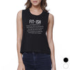 Fit-ish Womens Funny Workout Tank Top Crop Top Cute Gym Tank Top