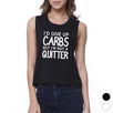 Carbs Quitter Womens Funny Work Out Tank Top Crop Top Gift For Gym