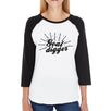 Goal Digger Womens Baseball Tee Cute Workout Raglan Shirt Gym Gifts