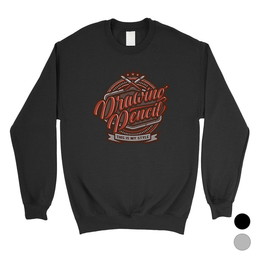 Drawing Pencil Unisex Crewneck Sweatshirt Unique Drawing Gifts