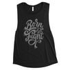 Born To Fight Womens Workout Motivation Muscle Shirt