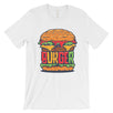 Juicy Burger Mens Graphic Short Sleeves T-Shirt For Burger Lovers