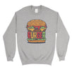 Juicy Burger Unisex Crewneck Sweatshirt Pullover For Burger Lovers