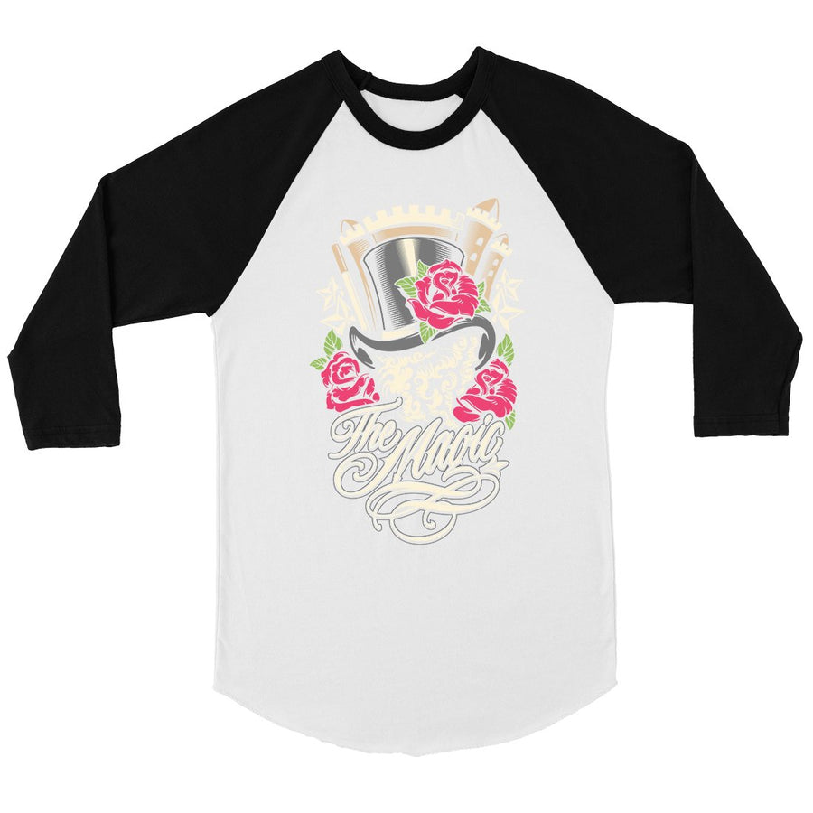 Magic Roses Womens Baseball Tee