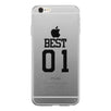 Best01-LEFT Clear Case Cute Best Friend Matching Gifts Ultra Slim