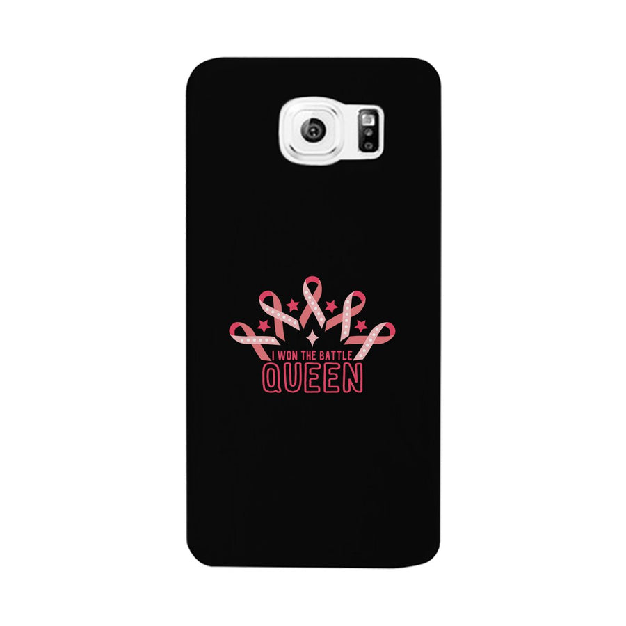 Won The Battle Queen Phone Case Breast Cancer Awareness Gifts