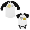 Butter Pop Like Pop Dad Baby Matching Baseball Shirts