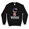 Merica We Strong Sweatshirt Round Neck Unisex 4th of July Outfit