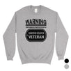 Mom Protected By Veteran Unisex Crewneck Sweatshirt US Army Gifts