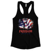 Freedom Since July 4th Tank Top Womens Cute Workout Gym Tank Top