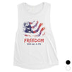 Freedom Since July 4th Outfit Womens Cute Workout Muscle Tank Top