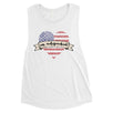 Miss Independent Womens Workout Muscle Tee Cute 4th Of July Shirt