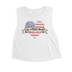 Miss Independent Womens Workout Crop Tee Cute 4th Of July Shirt