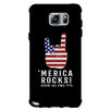 Merica Rocks Phone Case 4th of July Gift Unique Graphic Phone Cover