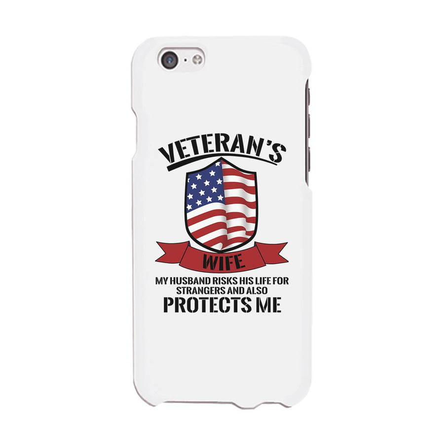 Veteran's Wife Phone Case 4th of July Unique Graphic Phone Cover