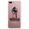 Merica We Strong Clear Phone Case Independence Memorial Day Gift