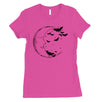 Moon And Bats Womens T-Shirt