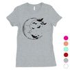 Moon And Bats Womens T-Shirt