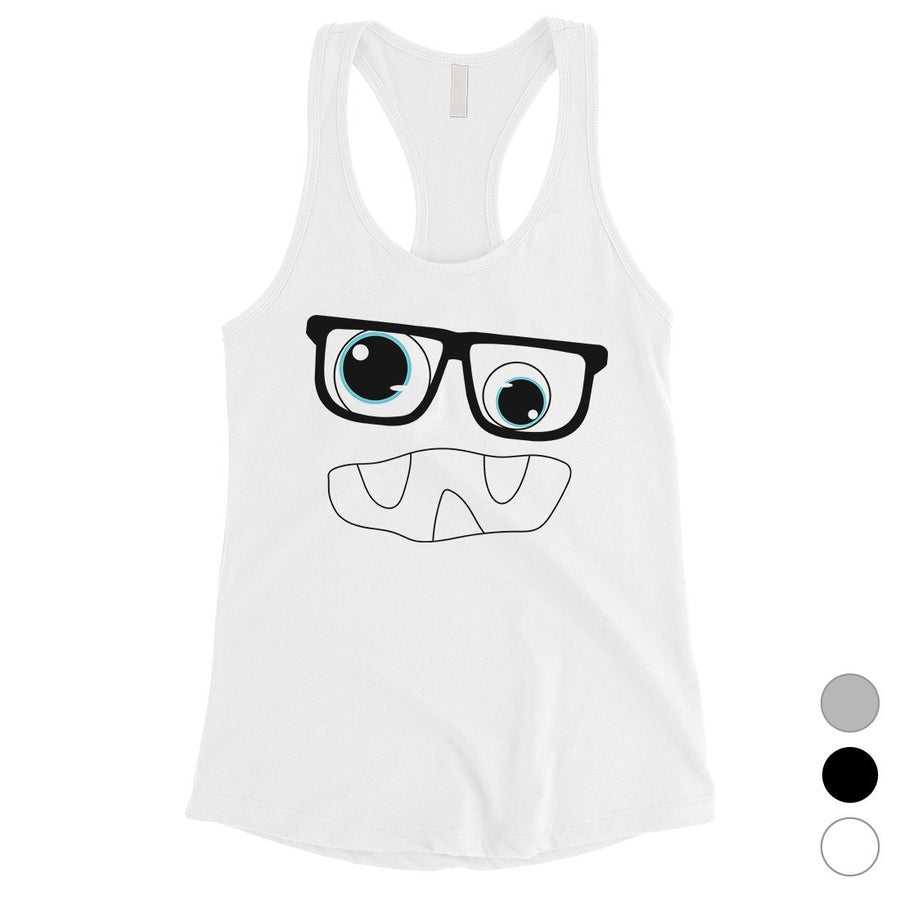 Monster With Glasses Womens Tank Top