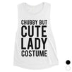 Chubby But Cute Lady Costume Womens Muscle Shirt