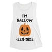 Hollow Inside Pumpkin Womens Muscle Shirt