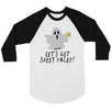 Let's Get Sheet Faced Womens Baseball Tee