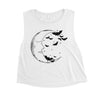 Moon And Bats Womens Crop Top