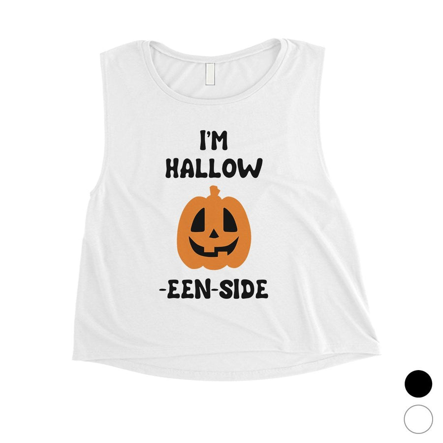 Hollow Inside Pumpkin Womens Crop Top