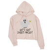 Let's Get Sheet Faced Womens Crop Hoodie