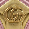 Metallic Matelasse GG Marmont Medium Shoulder Bag - Gold/Pink