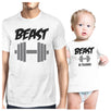 Beast In Training Dad and Baby Matching Gift T-Shirts Fathers Day